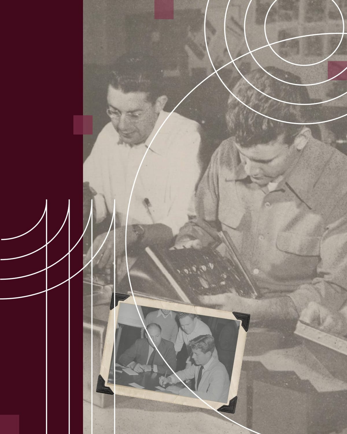 Collage of 1940's images